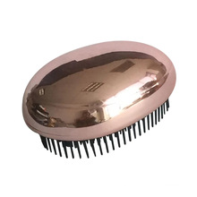 Pink Metalic Egg Shaped Hair Brush